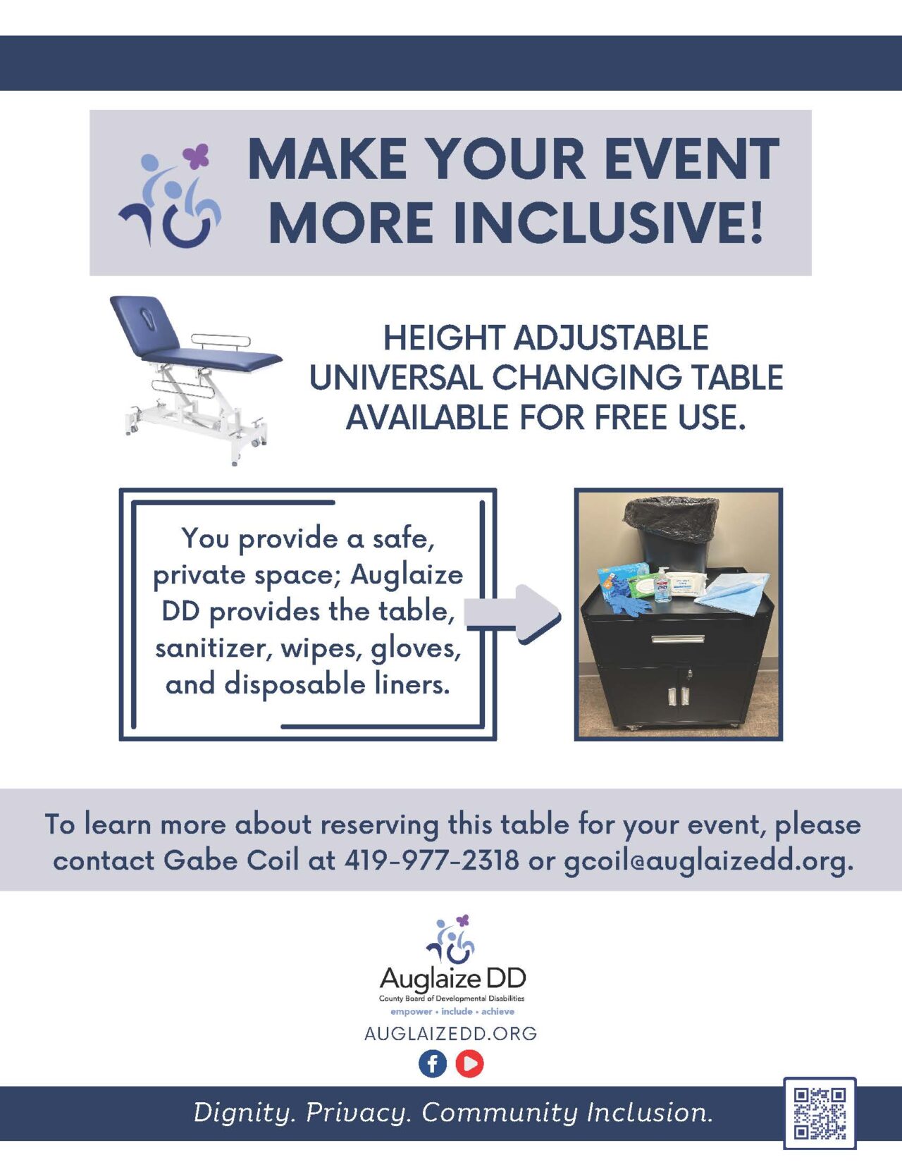 Universal Changing Tables - Auglaize DD
